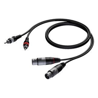 Audio Verloop 2x XLR female naar tulp